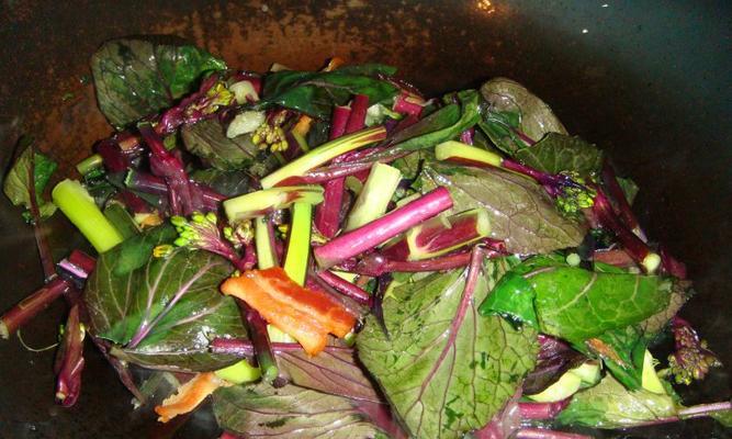 鲜嫩红菜苔，营养美味的春季菜品