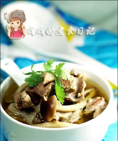 美味饮品之水鸭茶树菇汤（健康养生）