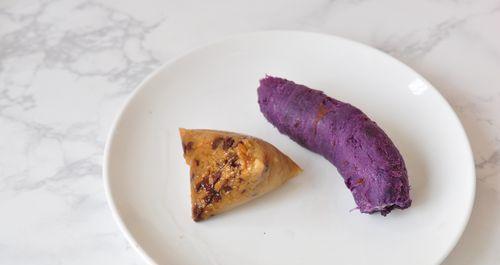 水晶迷你紫薯粽子的制作方法（口感清新）