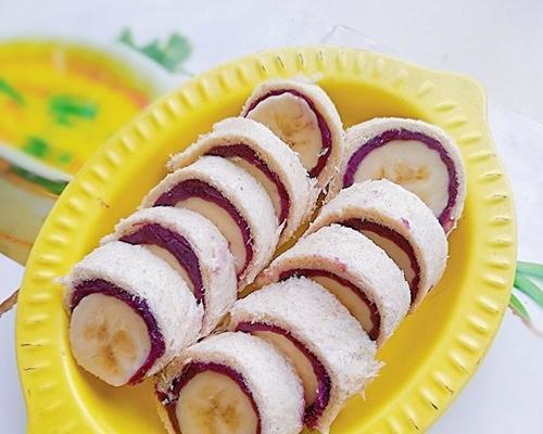 双色紫薯蝴蝶卷，美味又营养（用料简单）