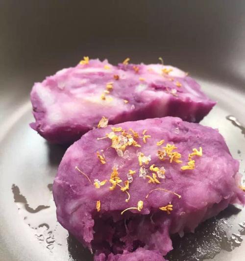 家常烘焙——山药紫薯糕（用山药和紫薯做的健康美味糕点）