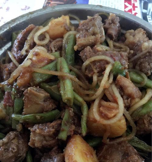 美味健康肉丝烩彩头（用色香味俱佳的食材）